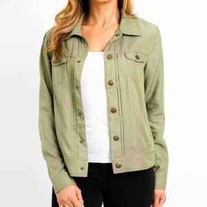 NWT Women's Tahari Tencel Denim Jacket